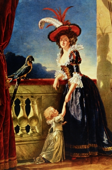 Portrait of Louise Elisabeth of France with her son